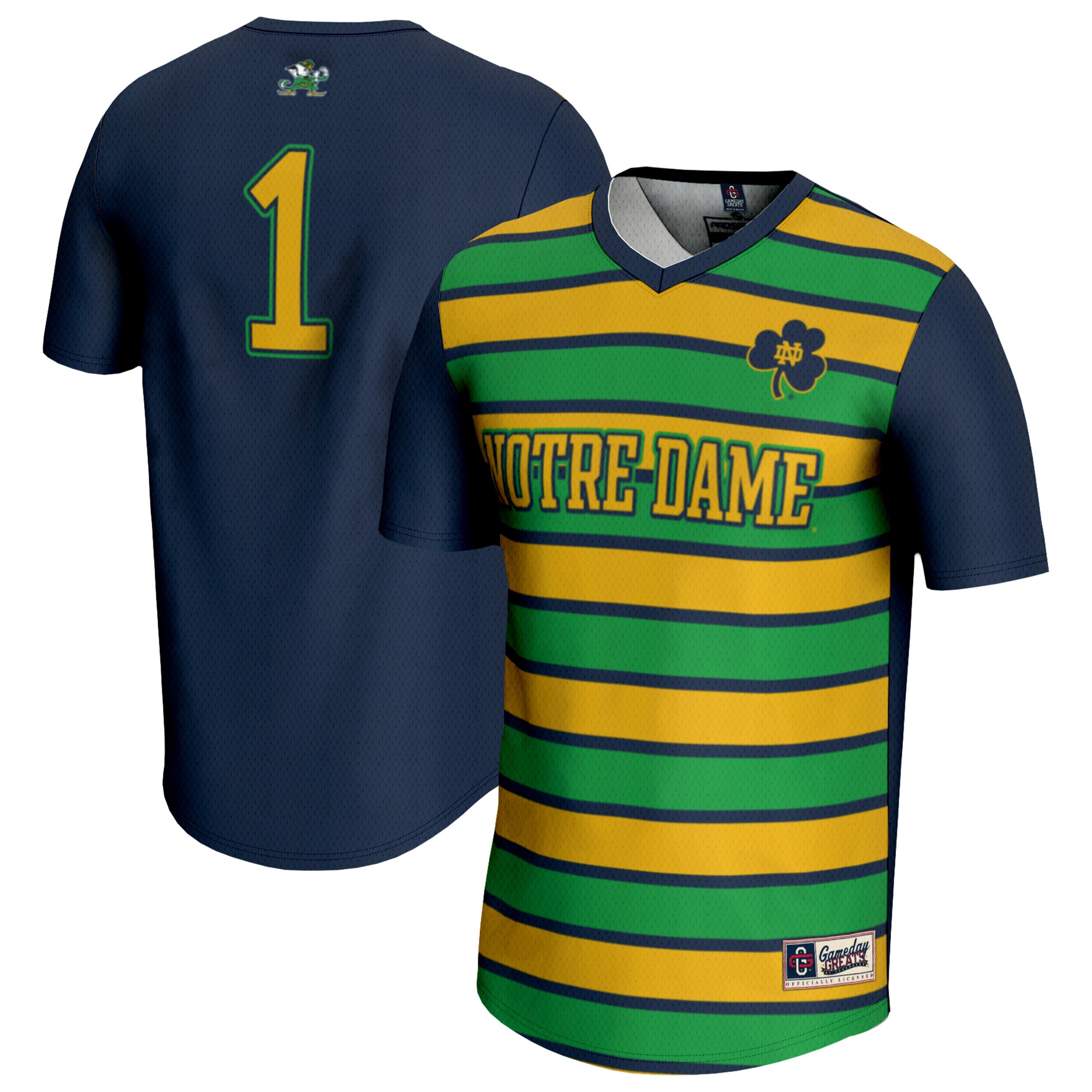 Men's Notre Dame Fighting Irish Navy Fashion Jersey
