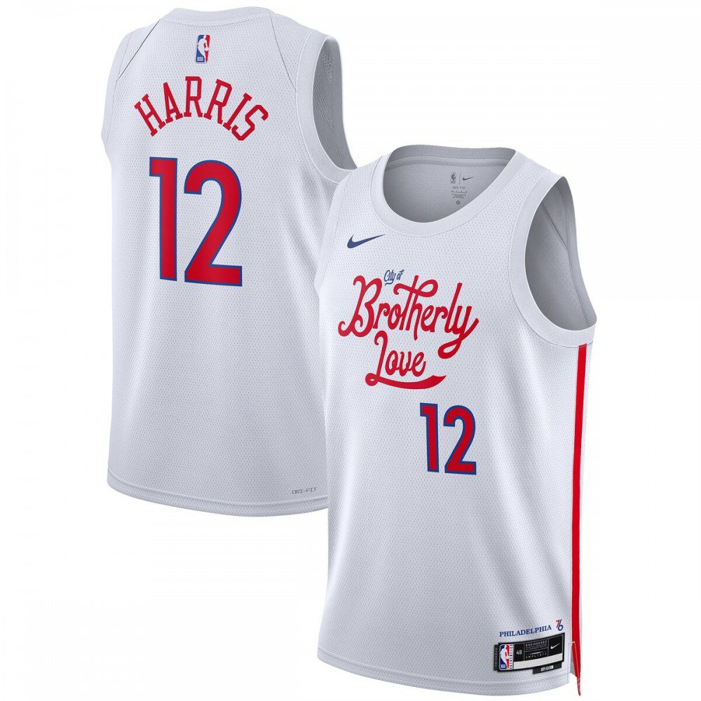 Men's Philadelphia 76ers 2022/23 White City Swingman Jersey