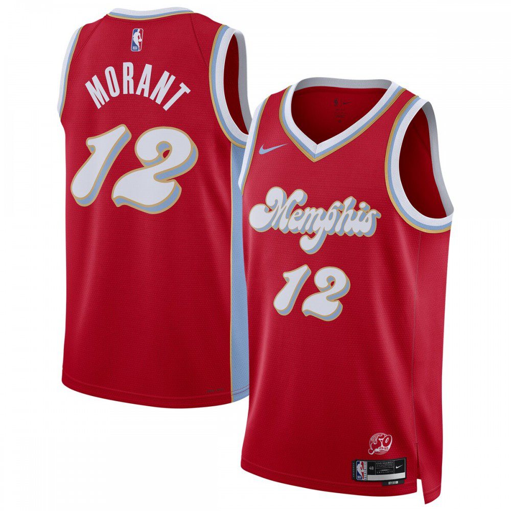 Kids' Memphis Grizzlies 2024/25 Red City Player Jersey