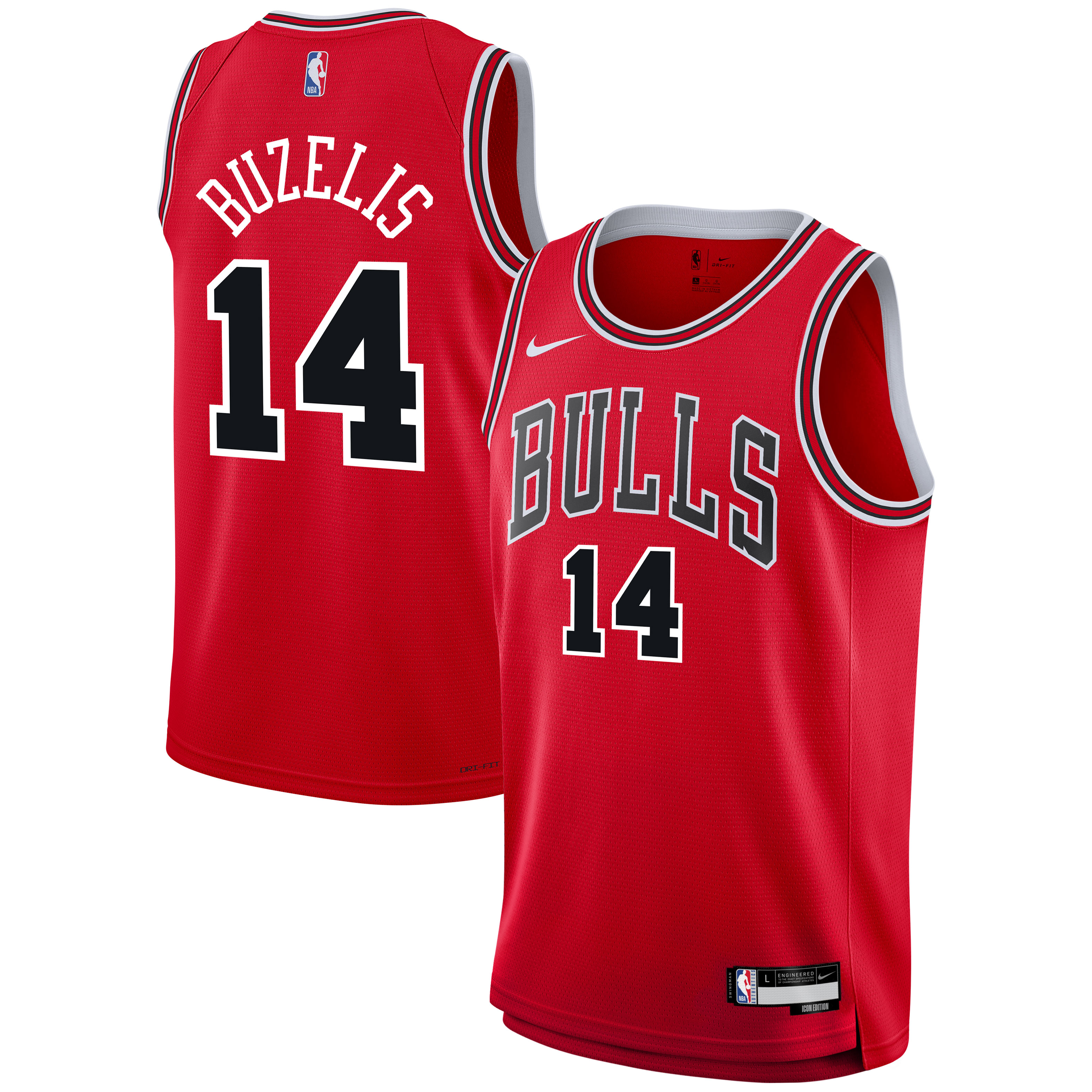 Women's Chicago Bulls Red Icon Swingman Jersey