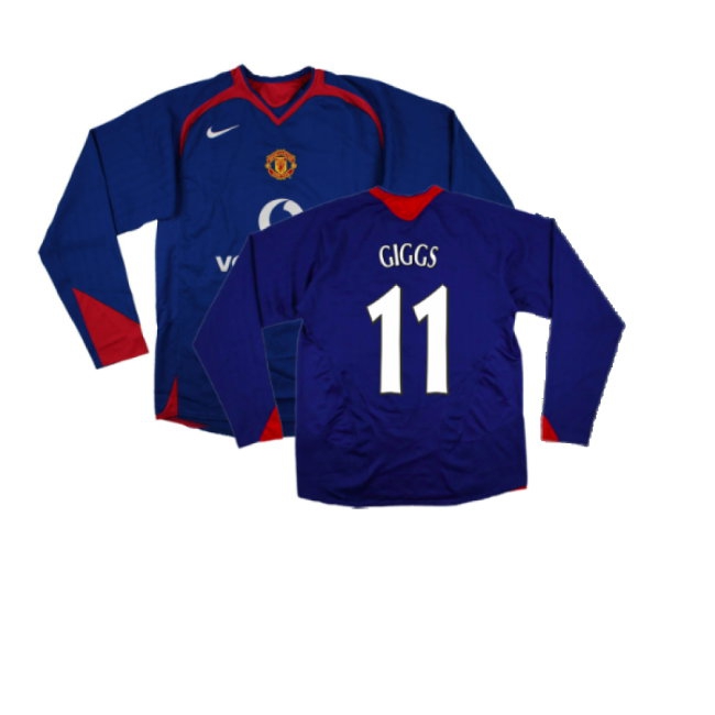 Men's Manchester United Away Long Sleeve Jersey