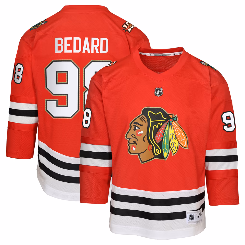 Kids' Chicago Blackhawks Red Anniversary Player Jersey
