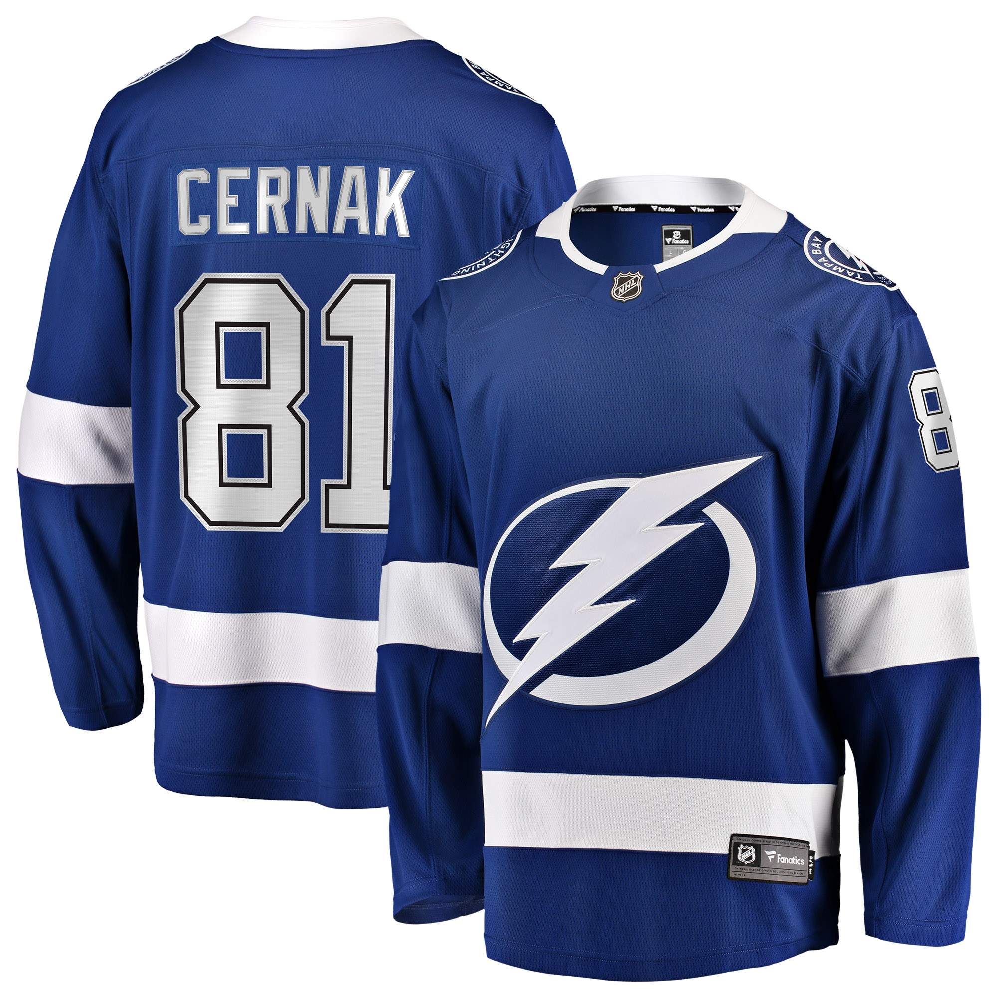 Kids' Tampa Bay Lightning Blue Player Jersey