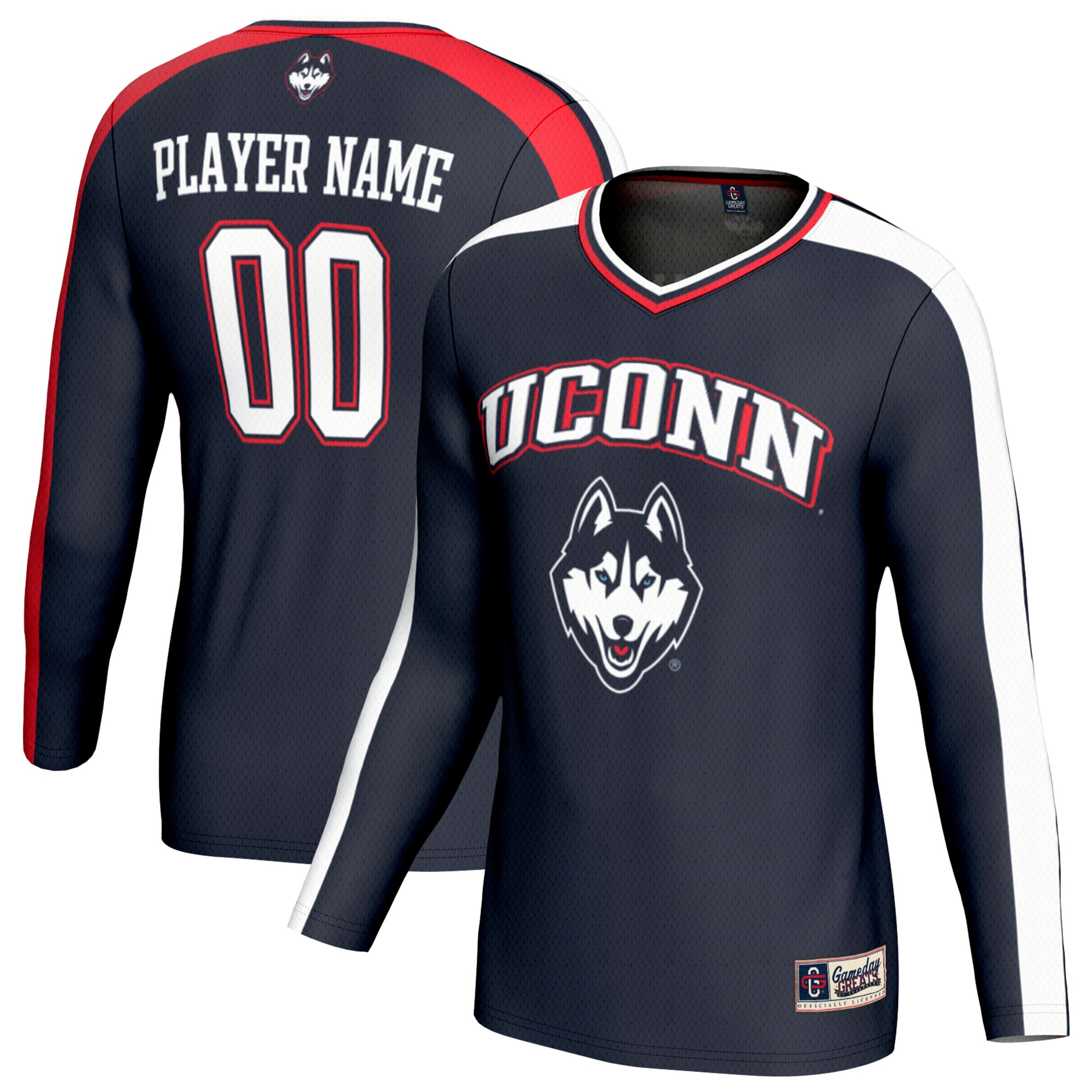 Kids' UConn Huskies Navy Player Jersey