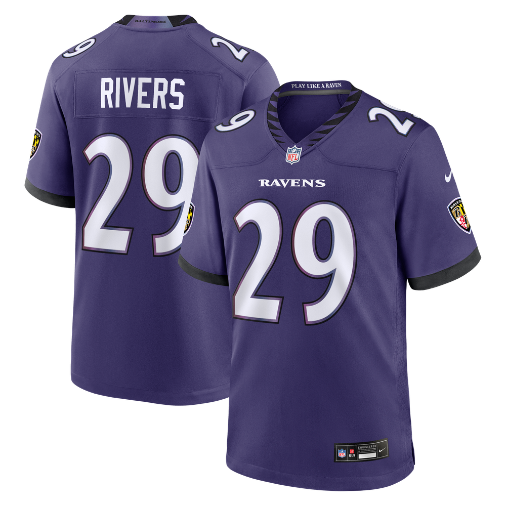 Men's Baltimore Ravens Purple Game Jersey