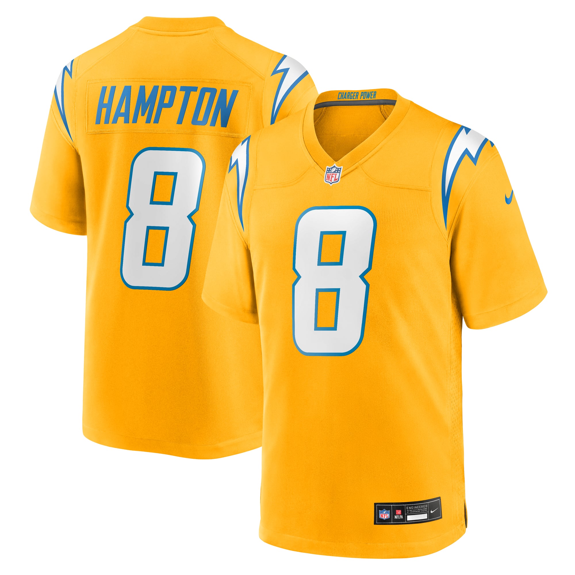 Kids' Los Angeles Chargers Gold Player Jersey