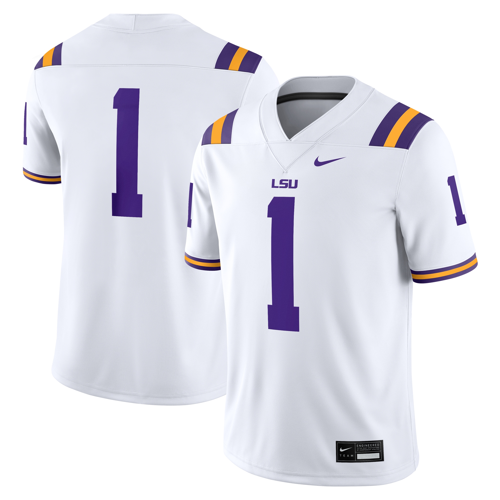 Men's LSU Tigers White Game Jersey
