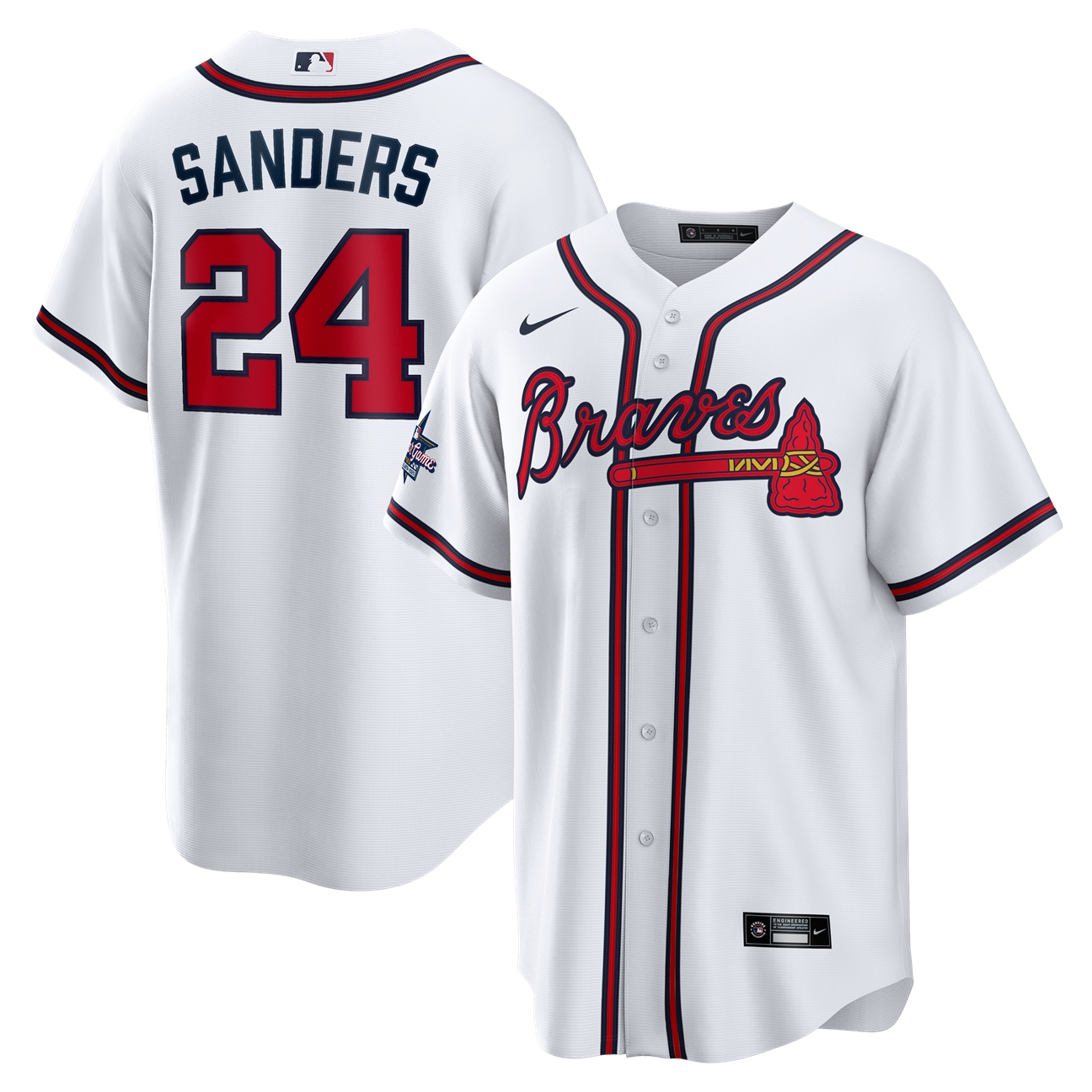 Men's Atlanta Braves White Player Jersey