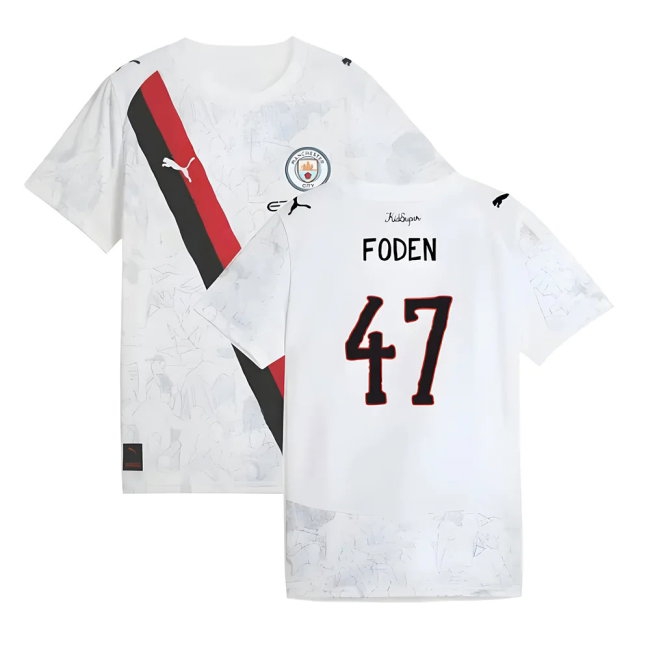 Kids' Manchester City 2025/26 White City Jersey