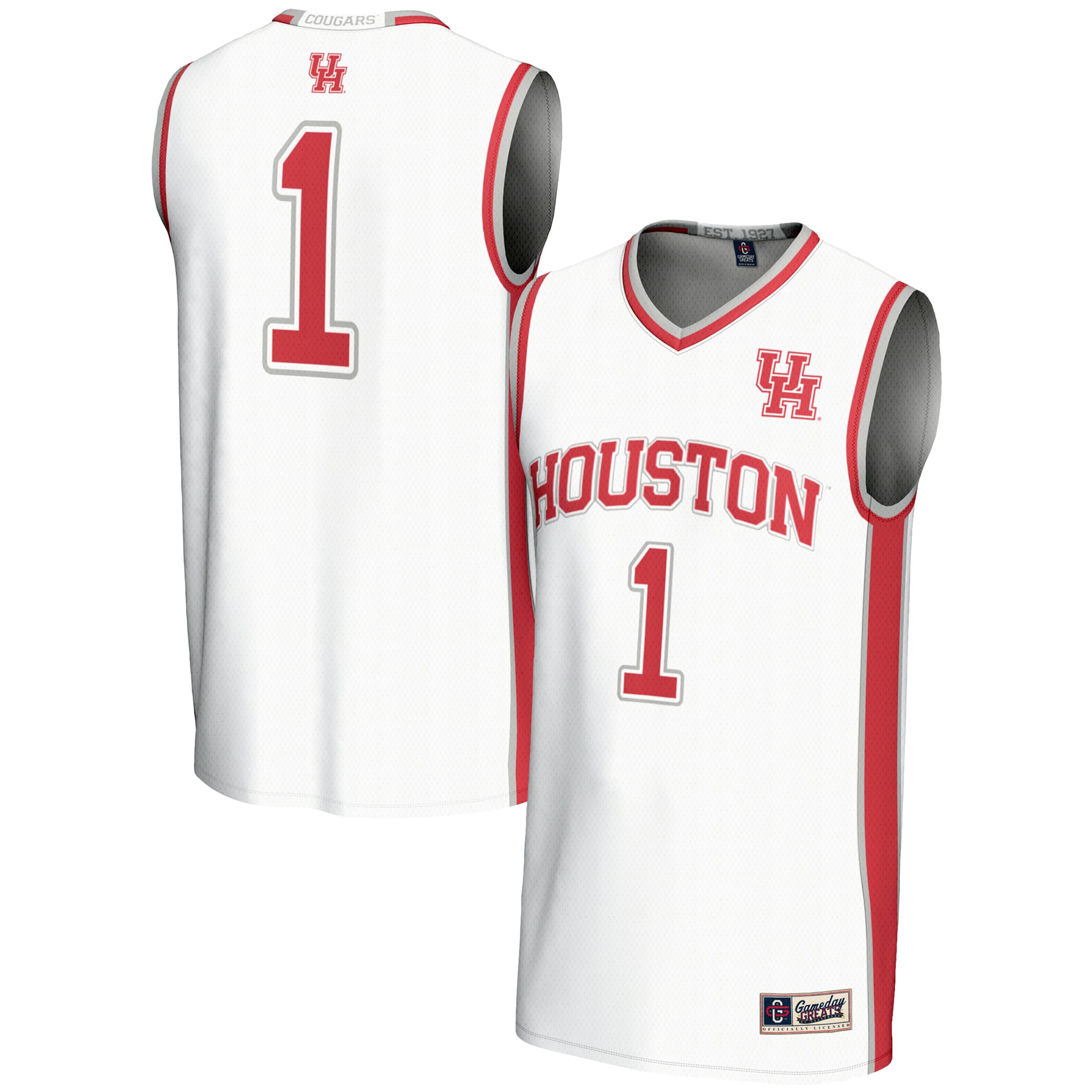 Men's Houston Cougars White Jersey