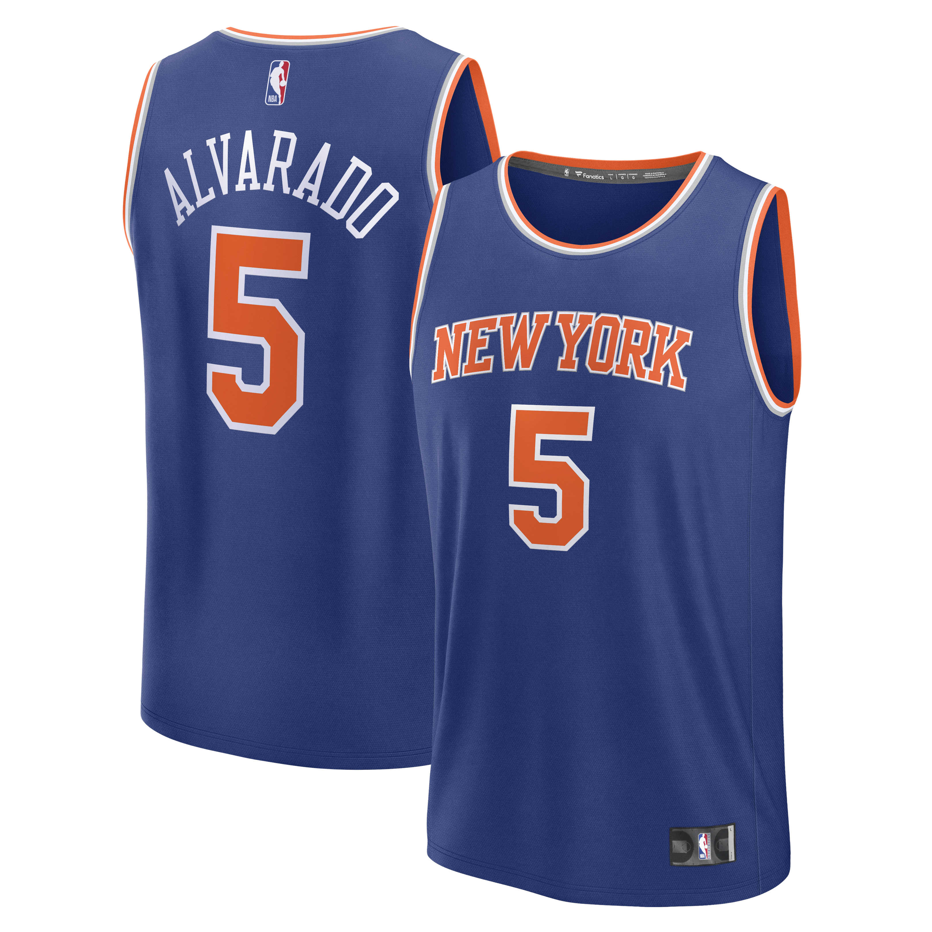 Men's New York Knicks Blue Icon Replica Jersey