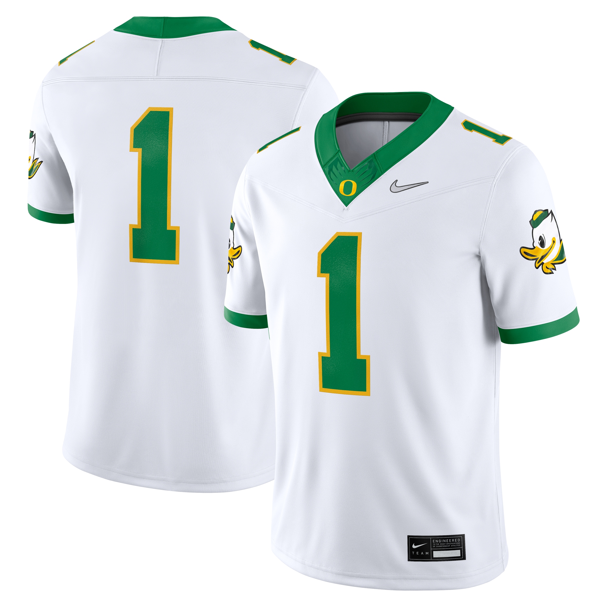 Men's Oregon Ducks White Game Jersey