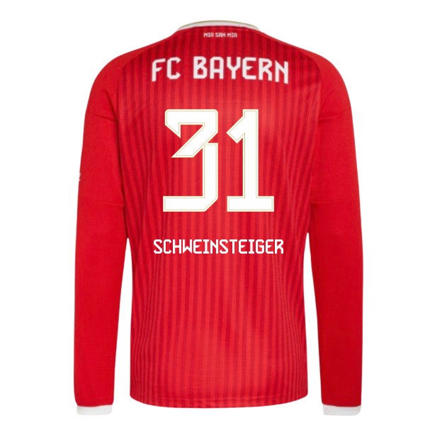Men's Bayern Munich 2026/27 Home Long Sleeve Jersey
