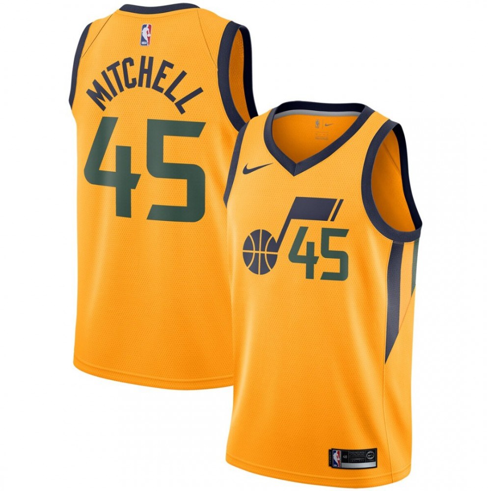 Kids' Utah Jazz Gold Statement Swingman Jersey