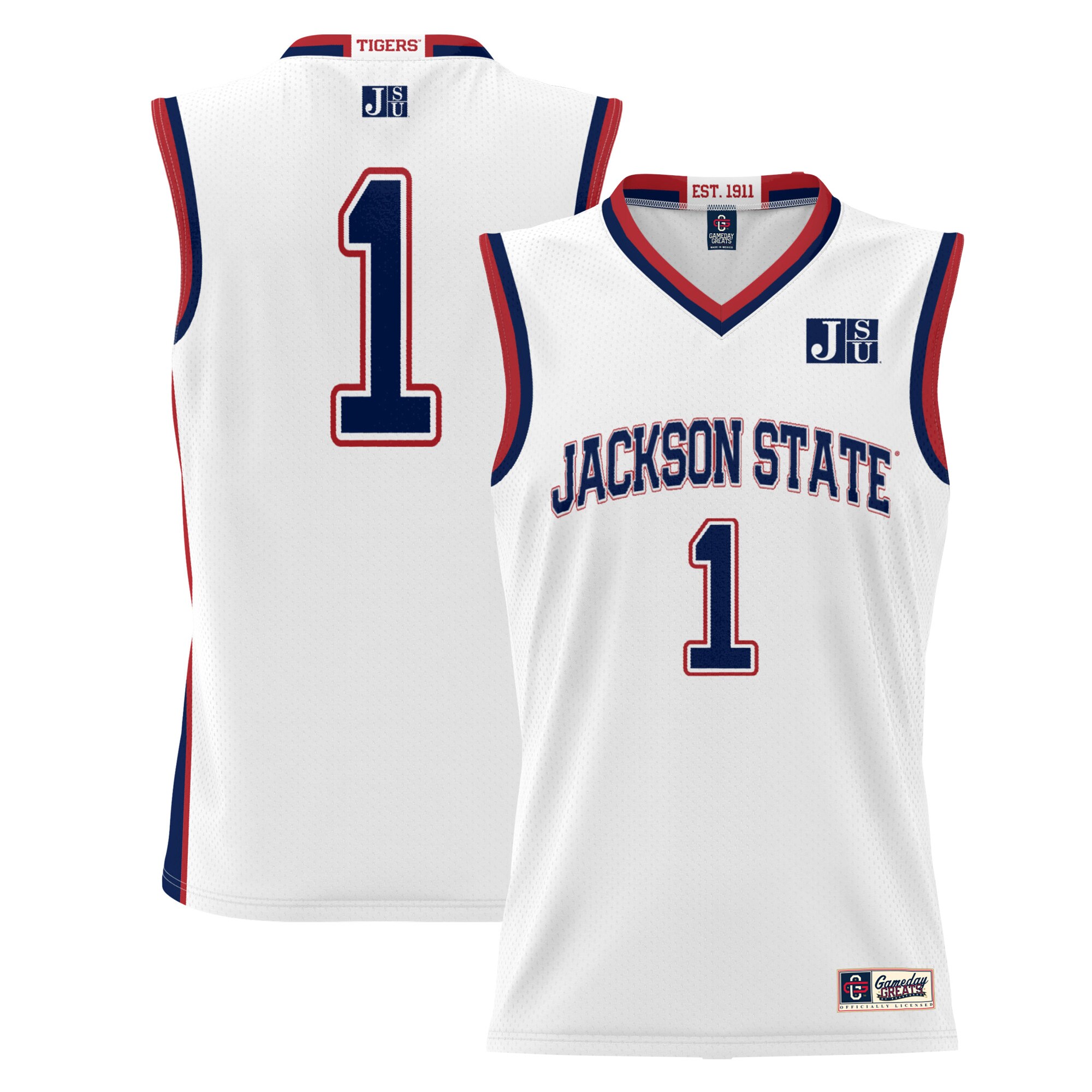 Kids' Jackson State Tigers White Jersey