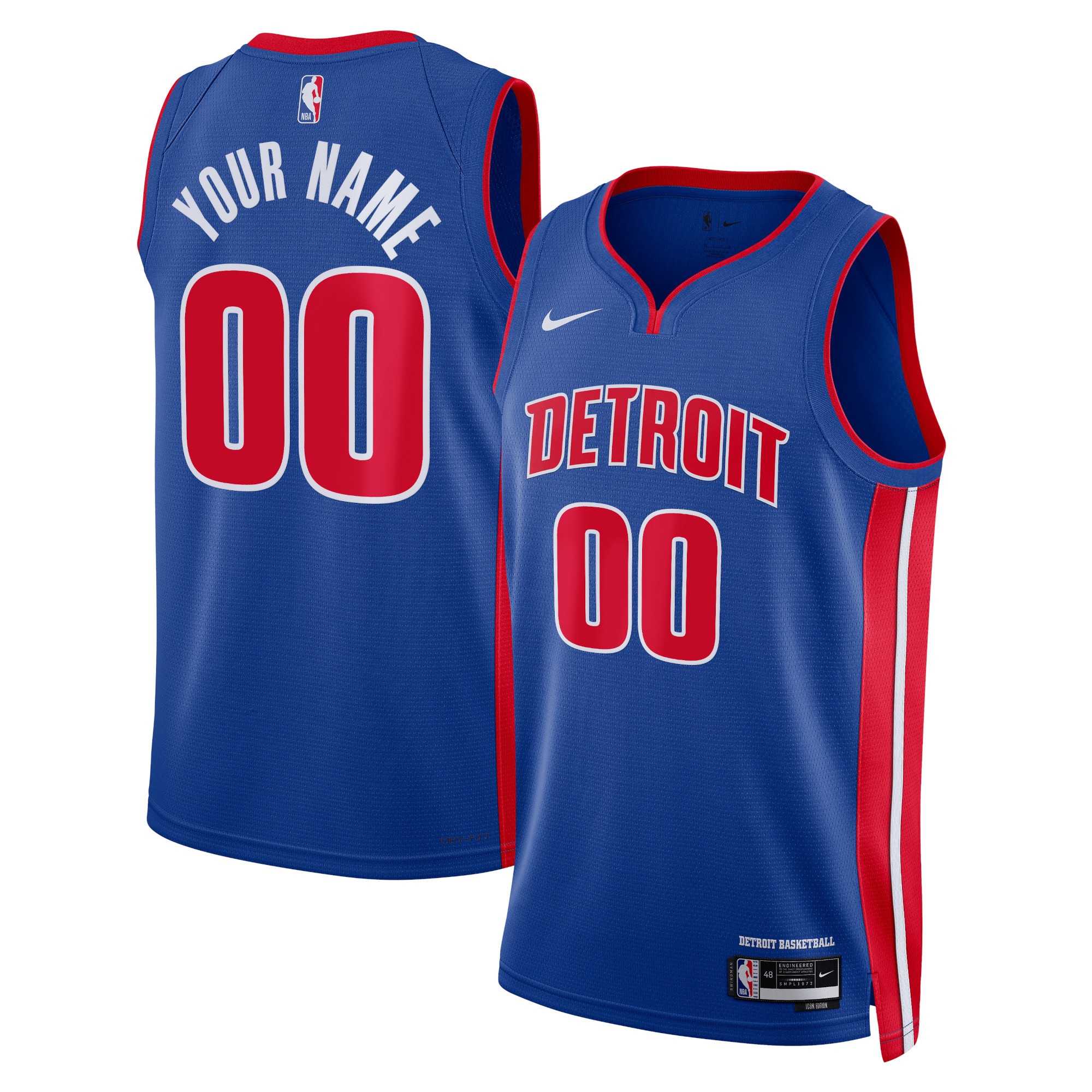 Women's Detroit Pistons Blue Icon Swingman Jersey