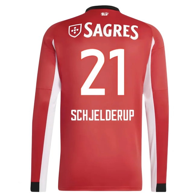 Men's Benfica 2025/26 Home Long Sleeve Jersey