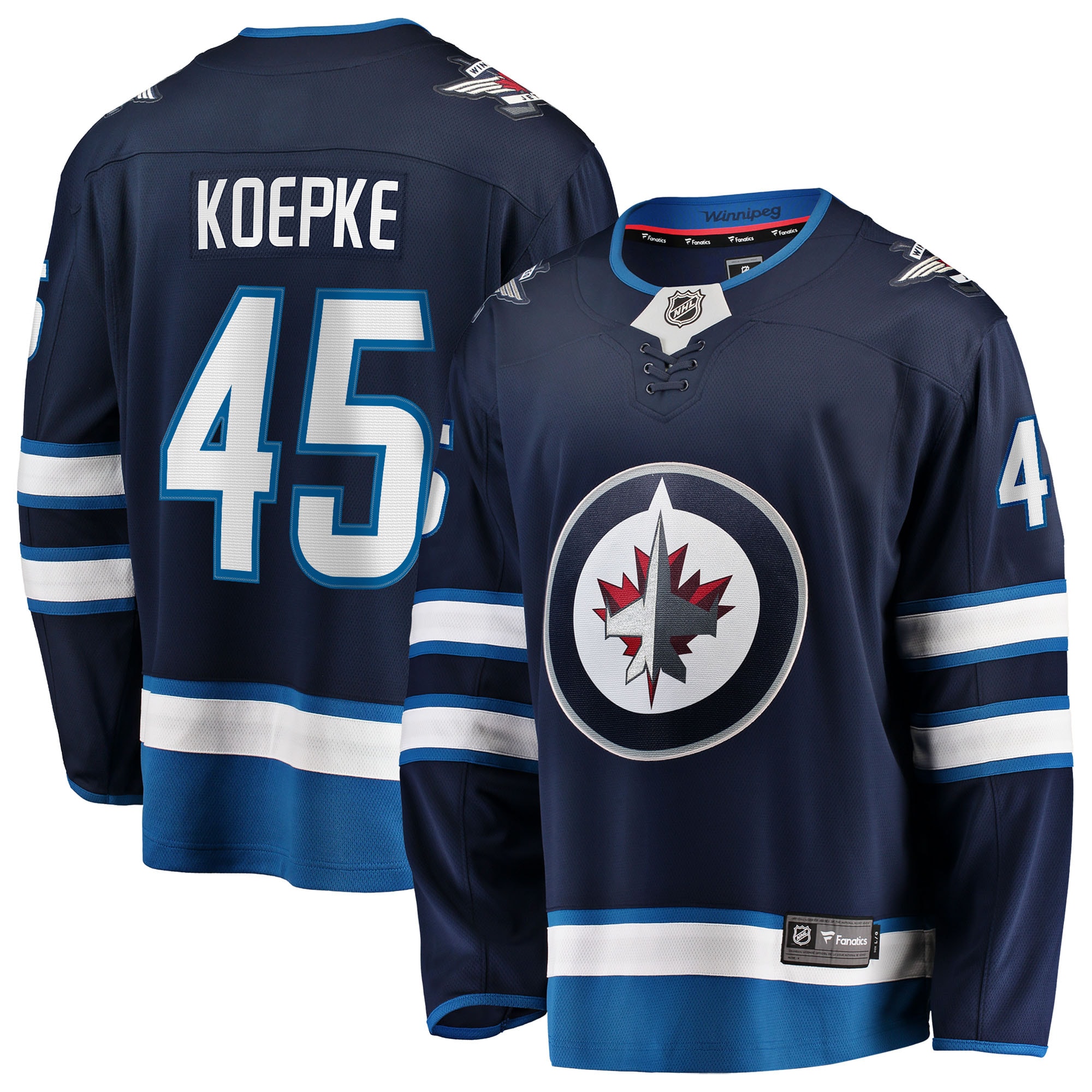 Kids' Winnipeg Jets Navy Home Jersey