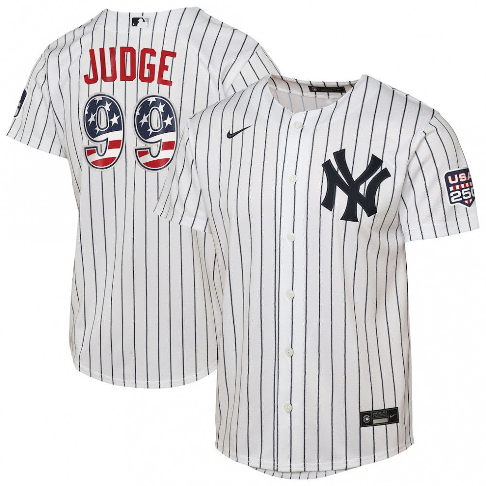 Kids' New York Yankees White Replica Jersey
