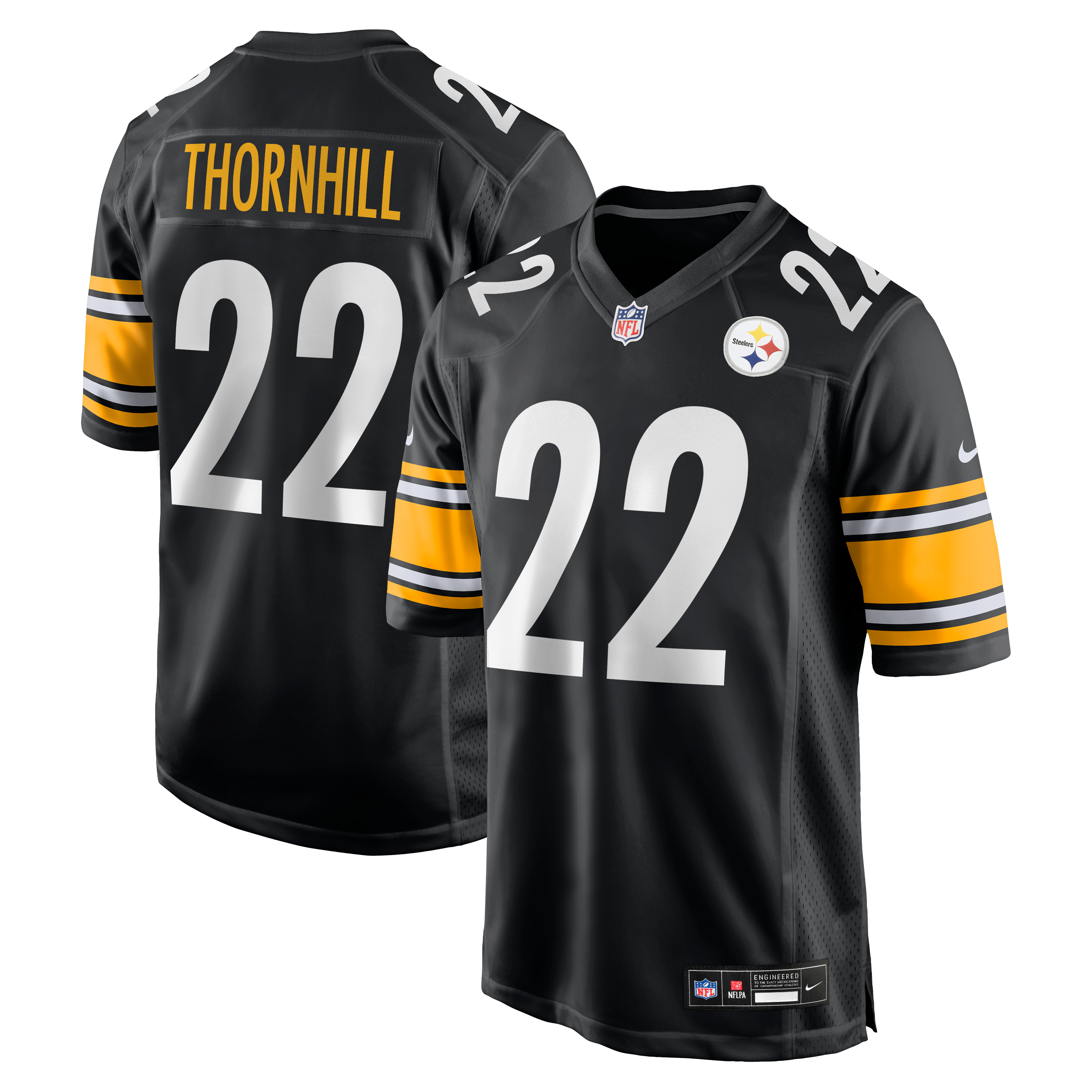 Men's Pittsburgh Steelers Black Game Jersey