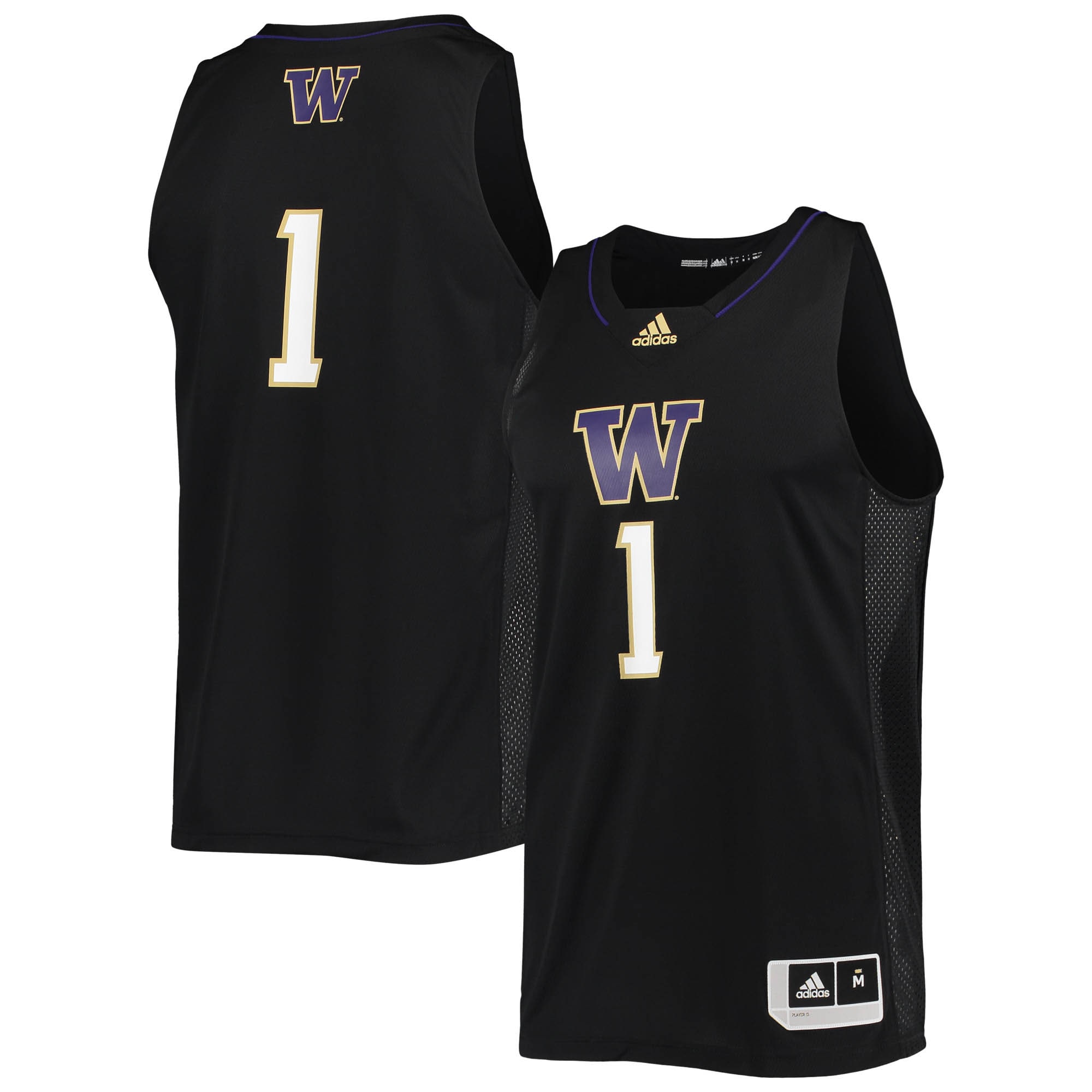 Men's Washington Huskies Black Swingman Jersey