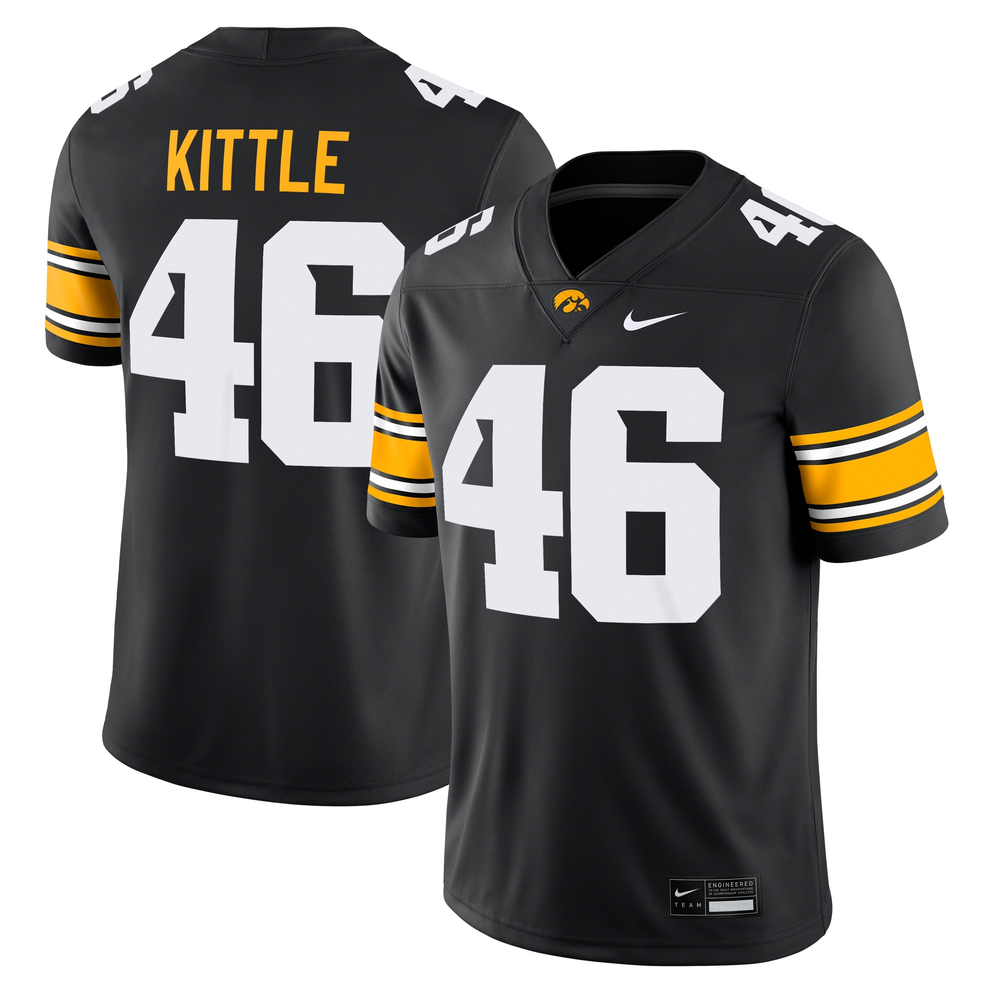 Women's Iowa Hawkeyes Black Player Jersey