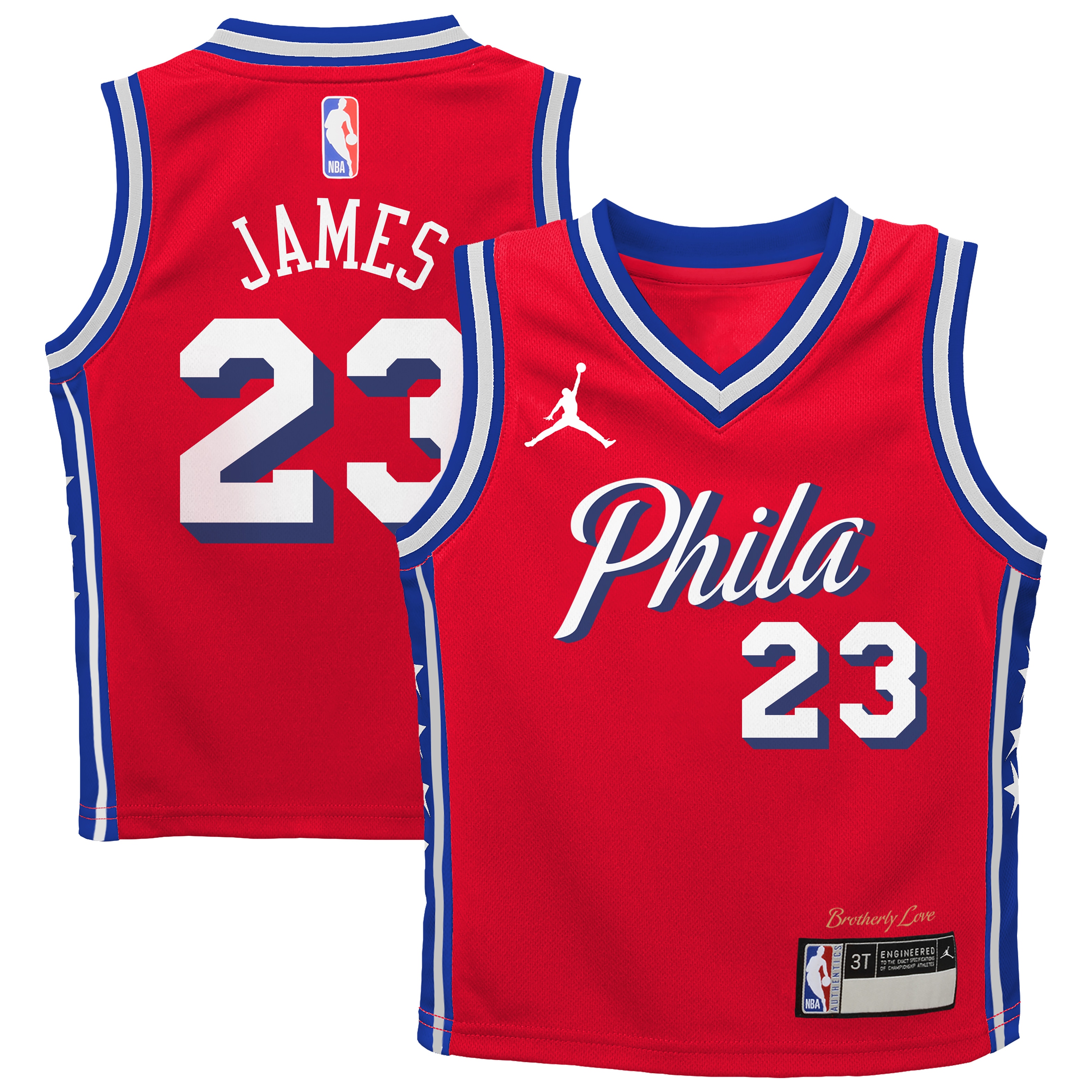 Kids' Philadelphia 76ers Red Statement Swingman Jersey