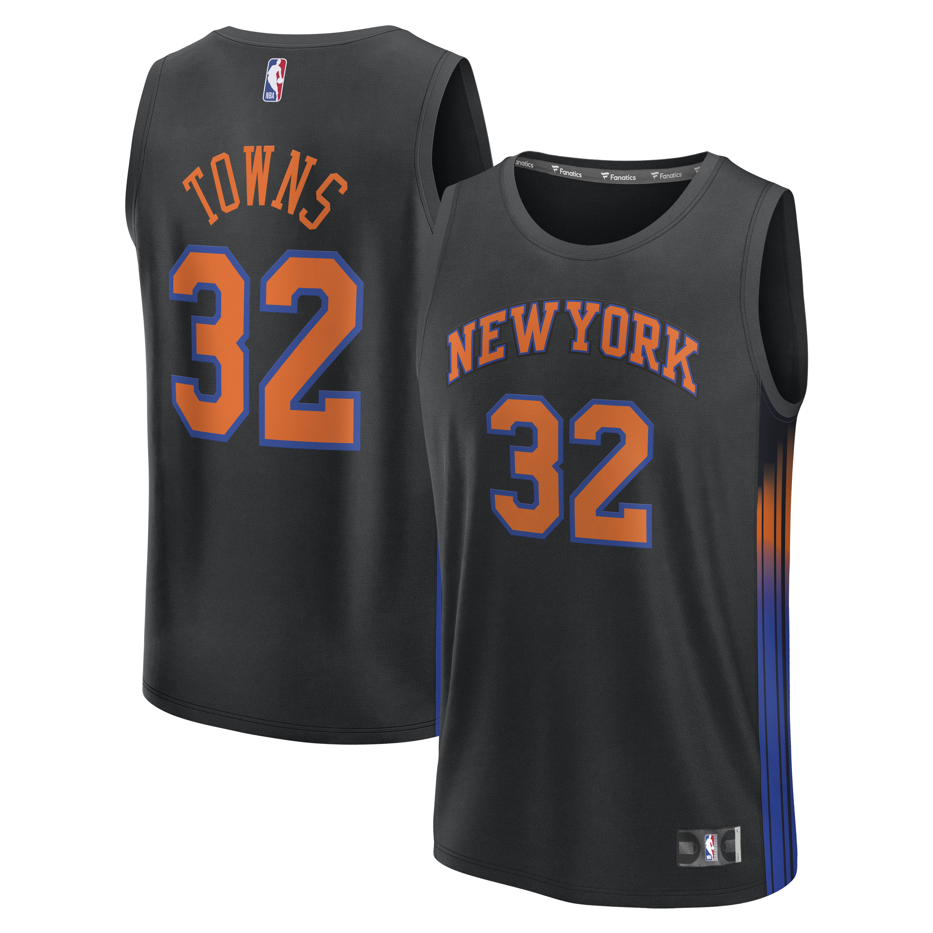 Men's New York Knicks Black Statement Jersey