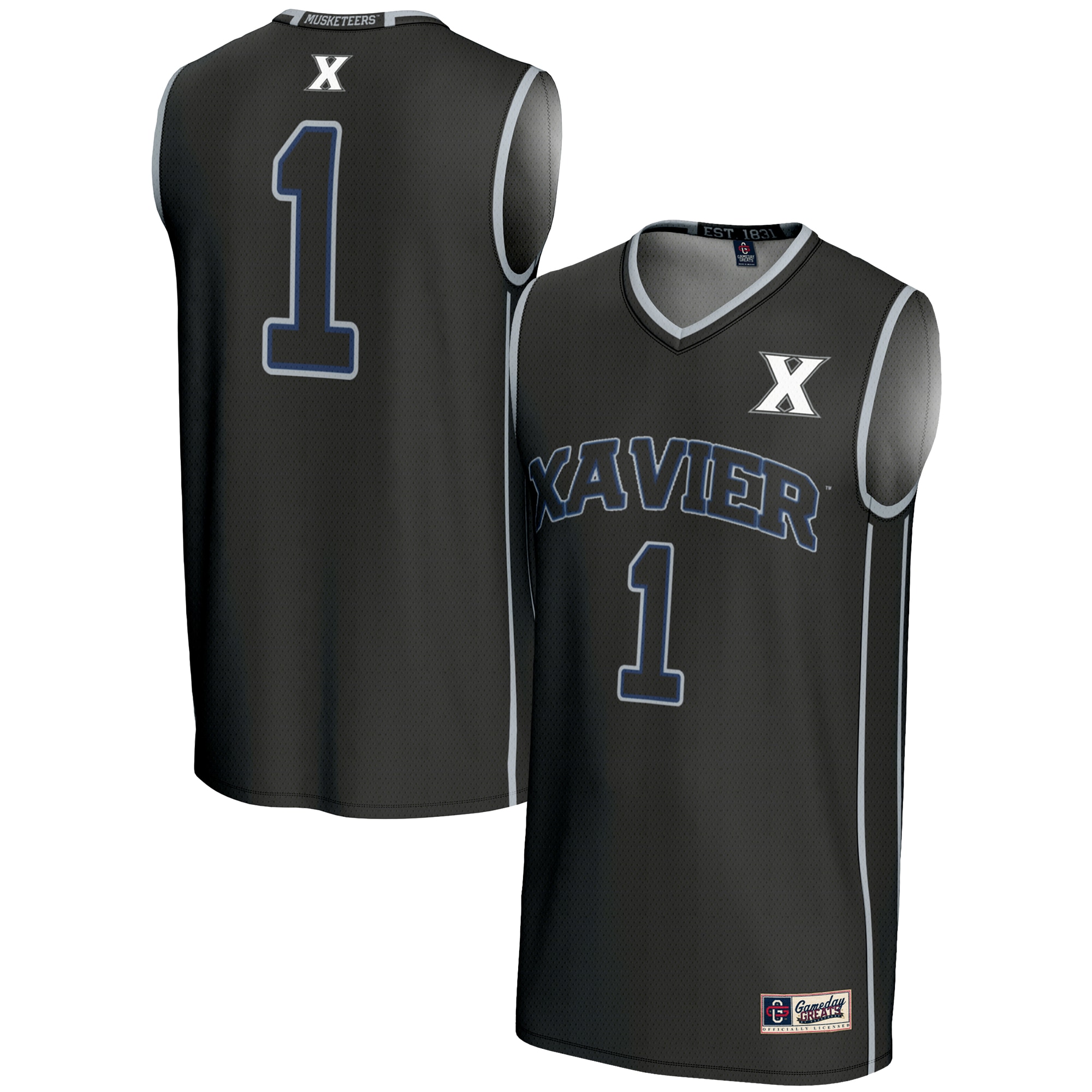 Women's Xavier Musketeers Black Jersey