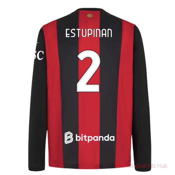 Men's AC Milan 2026/27 Home Long Sleeve Jersey