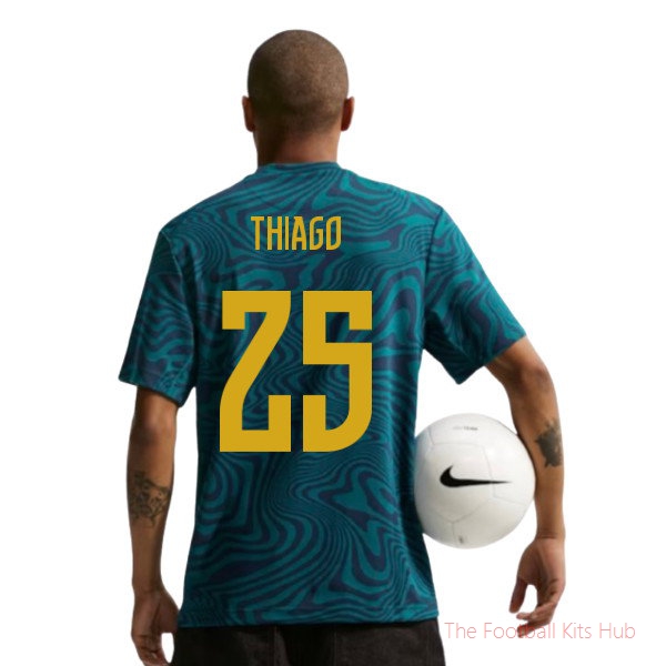 Kids' Brazil 2026/27 Teal Jersey