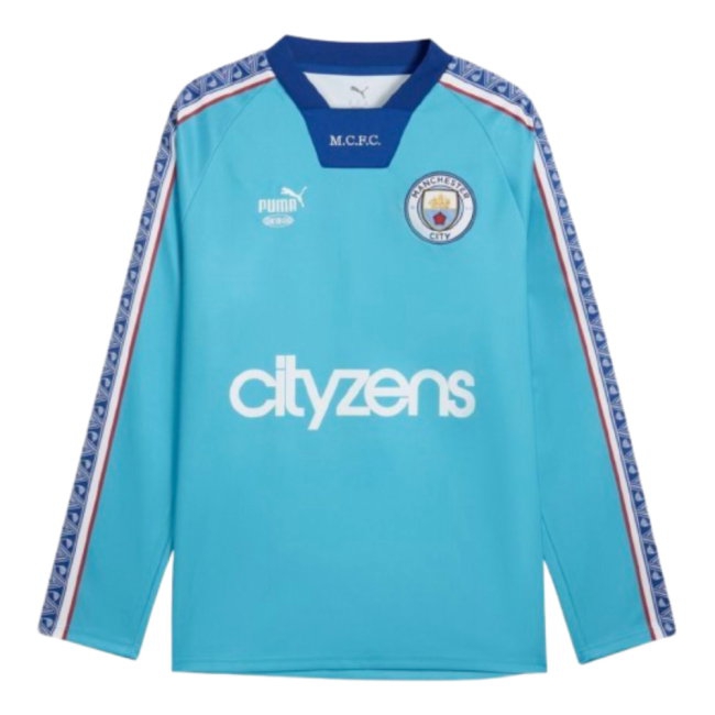 Kids' Man City 2026/27 Blue City Long Sleeve Jersey