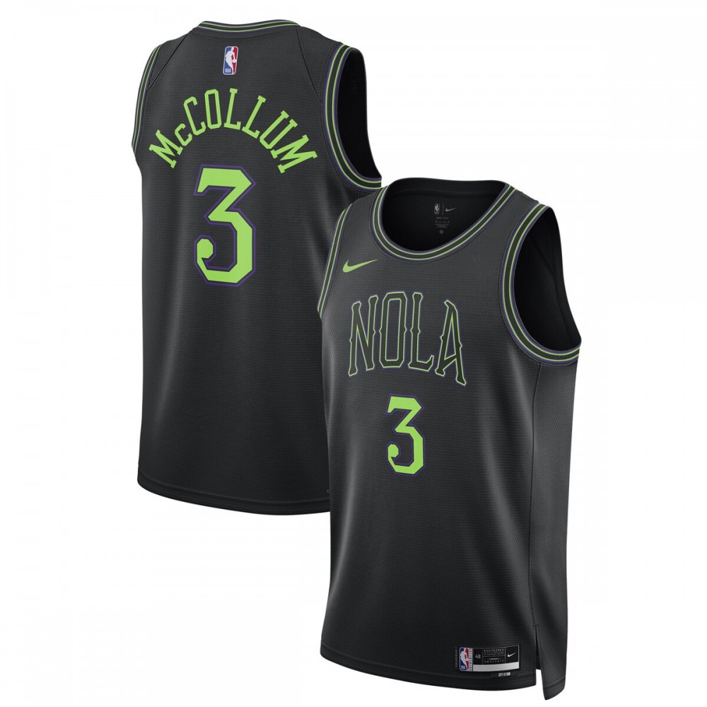 Kids' New Orleans Pelicans 2023/24 Black City Swingman Jersey