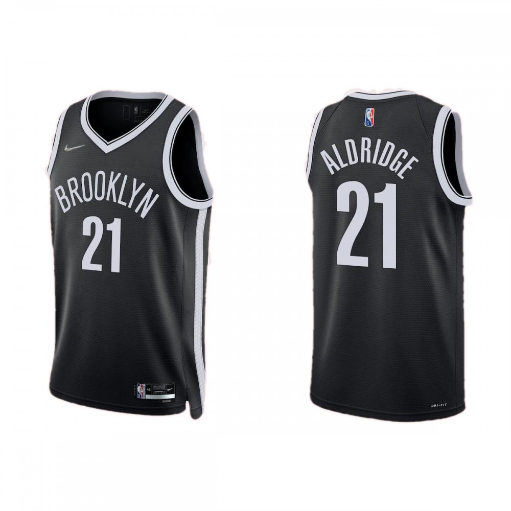 Kids' Brooklyn Nets 2021 Black Icon Swingman Jersey