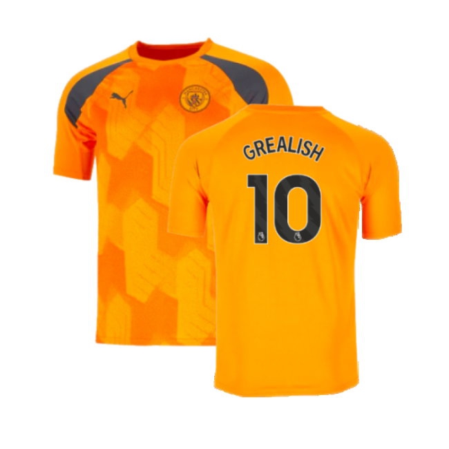 Men's Man City 2023/24 Orange City Jersey