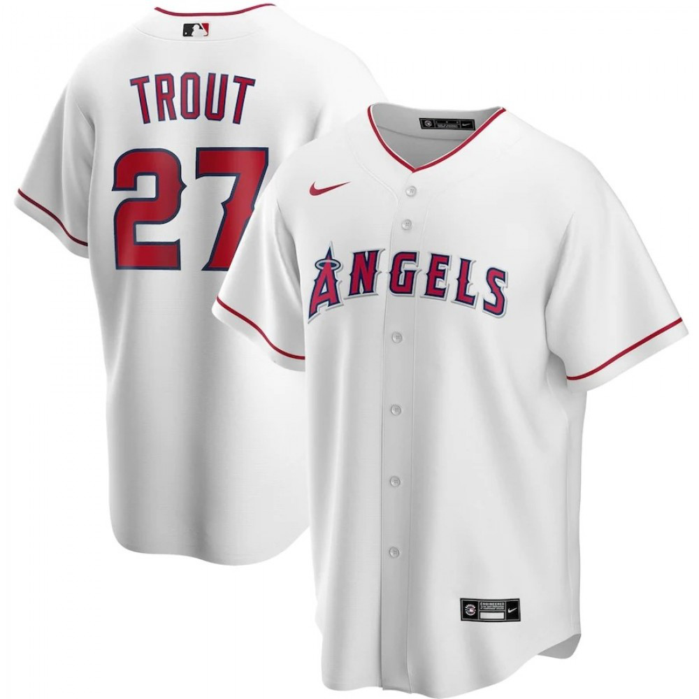 Men's Los Angeles Angels 2020 White Home Jersey
