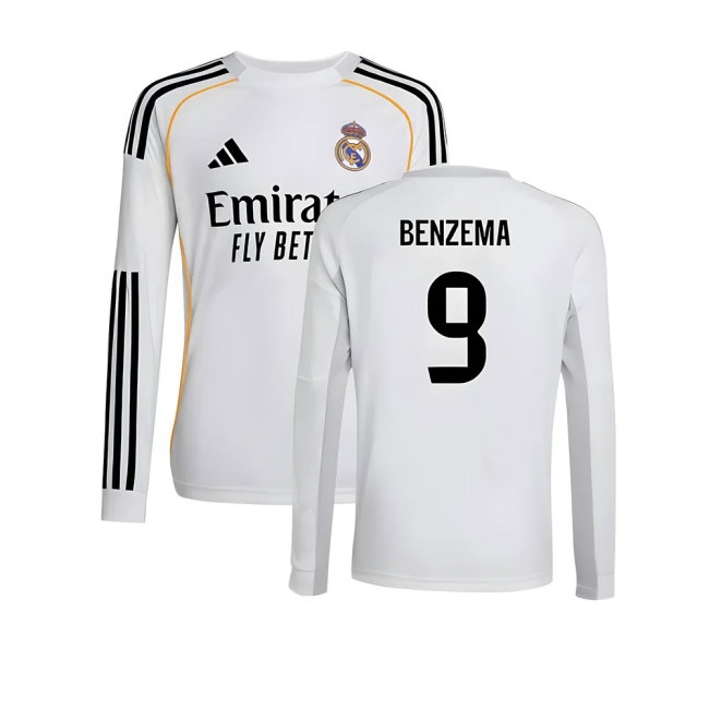 Women's Real Madrid 2025/26 Home Long Sleeve Jersey