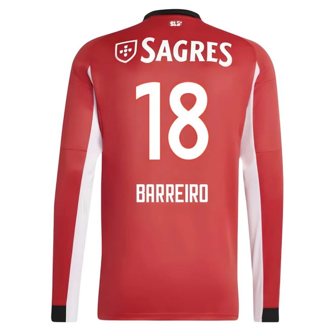 Women's Benfica 2025/26 Home Long Sleeve Jersey
