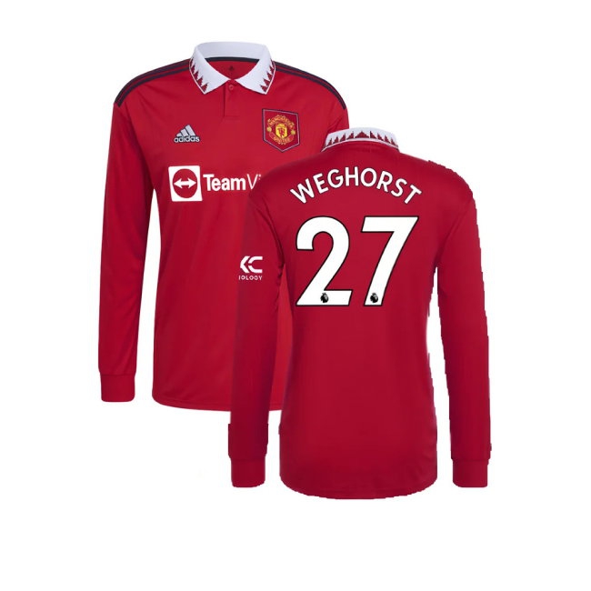 Men's Man Utd 2022/23 Home Long Sleeve Jersey