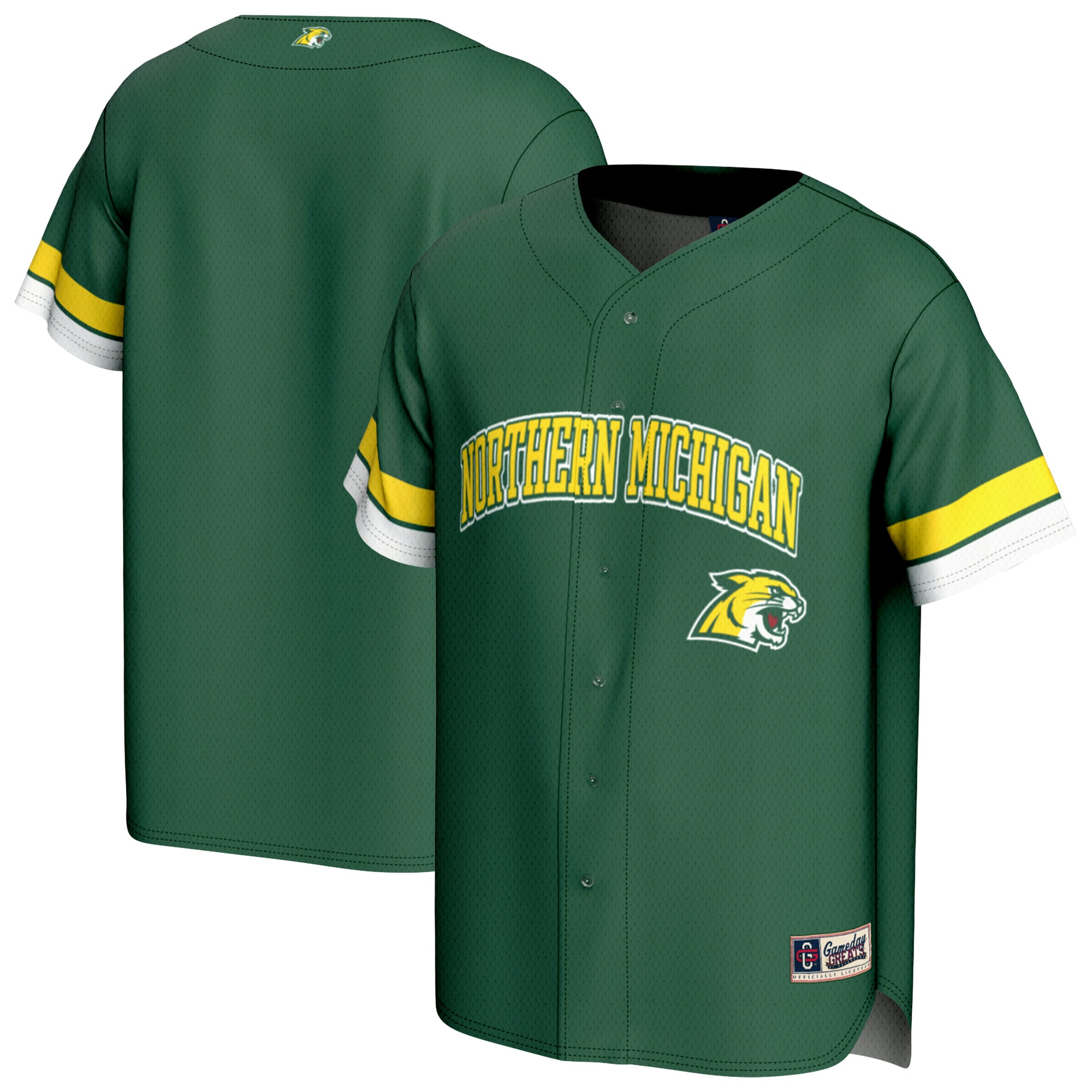 Men's Northern Michigan Wildcats Green Jersey
