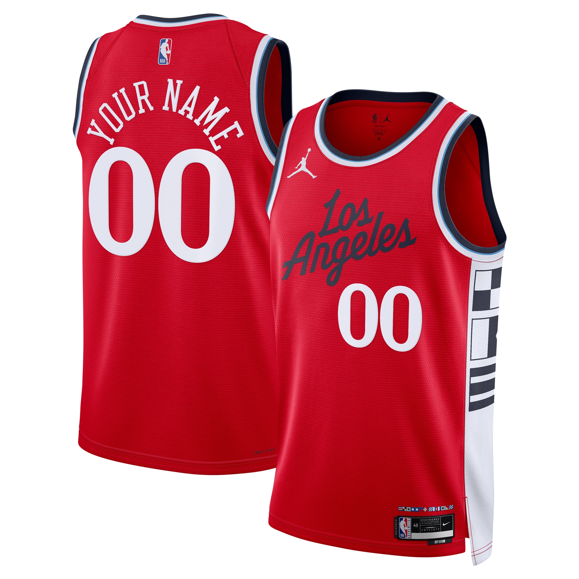 Men's LA Clippers 2024/25 Red Statement Swingman Jersey