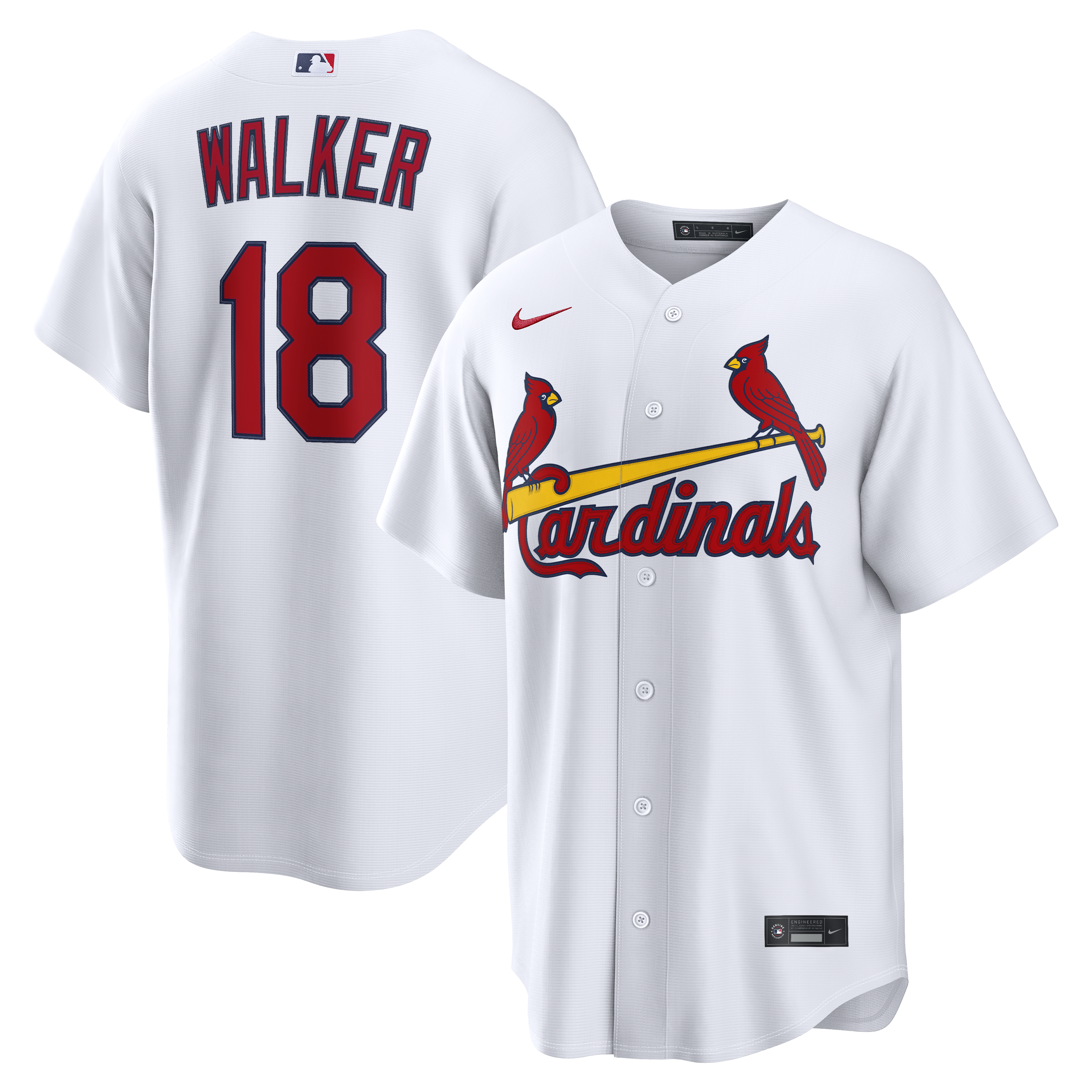 Kids' St. Louis Cardinals White Replica Jersey
