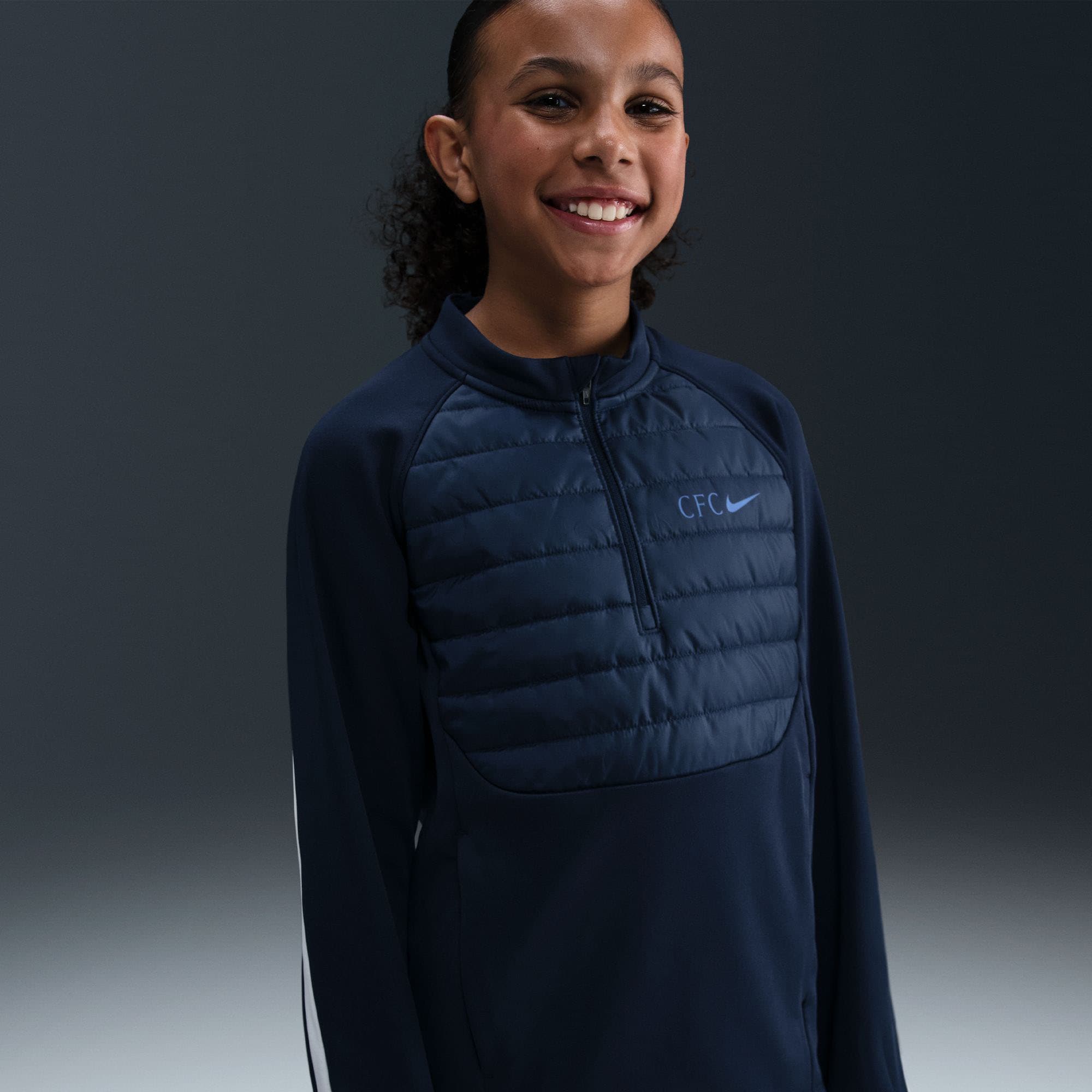 Kids' Chelsea 2025/26 Navy Training Jersey