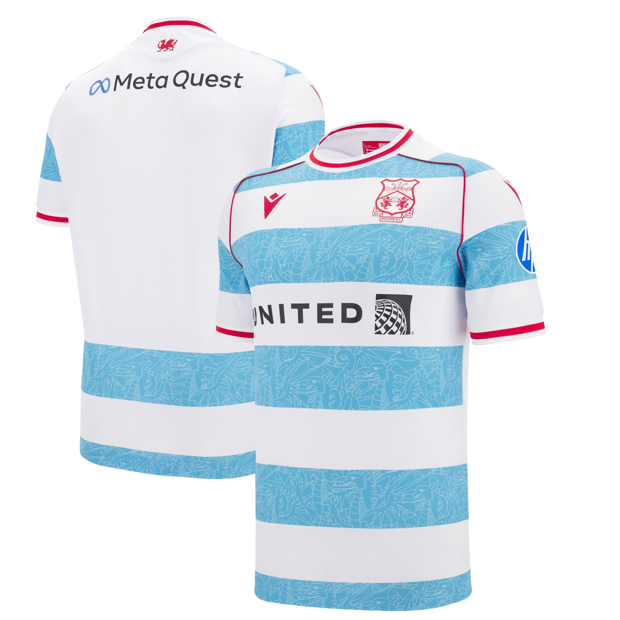 Kids' Wrexham White 2025/26 Replica Jersey