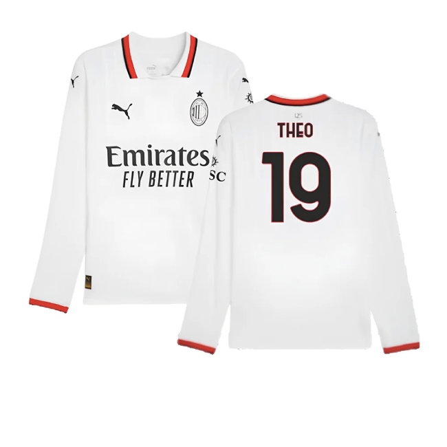 Kids' AC Milan 2024/25 Away Long Sleeve Jersey