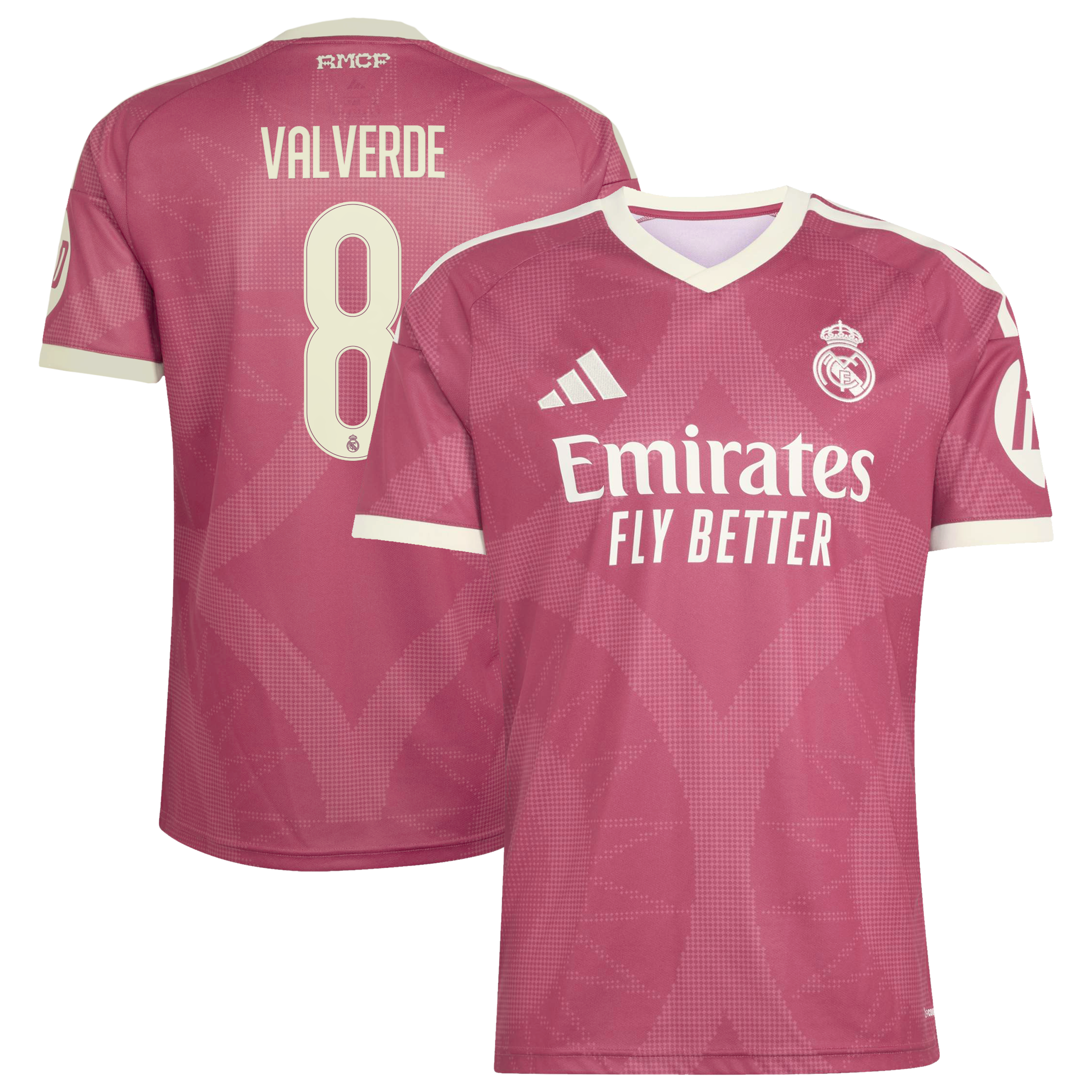 Men's Real Madrid 2026/27 Pink Replica Jersey