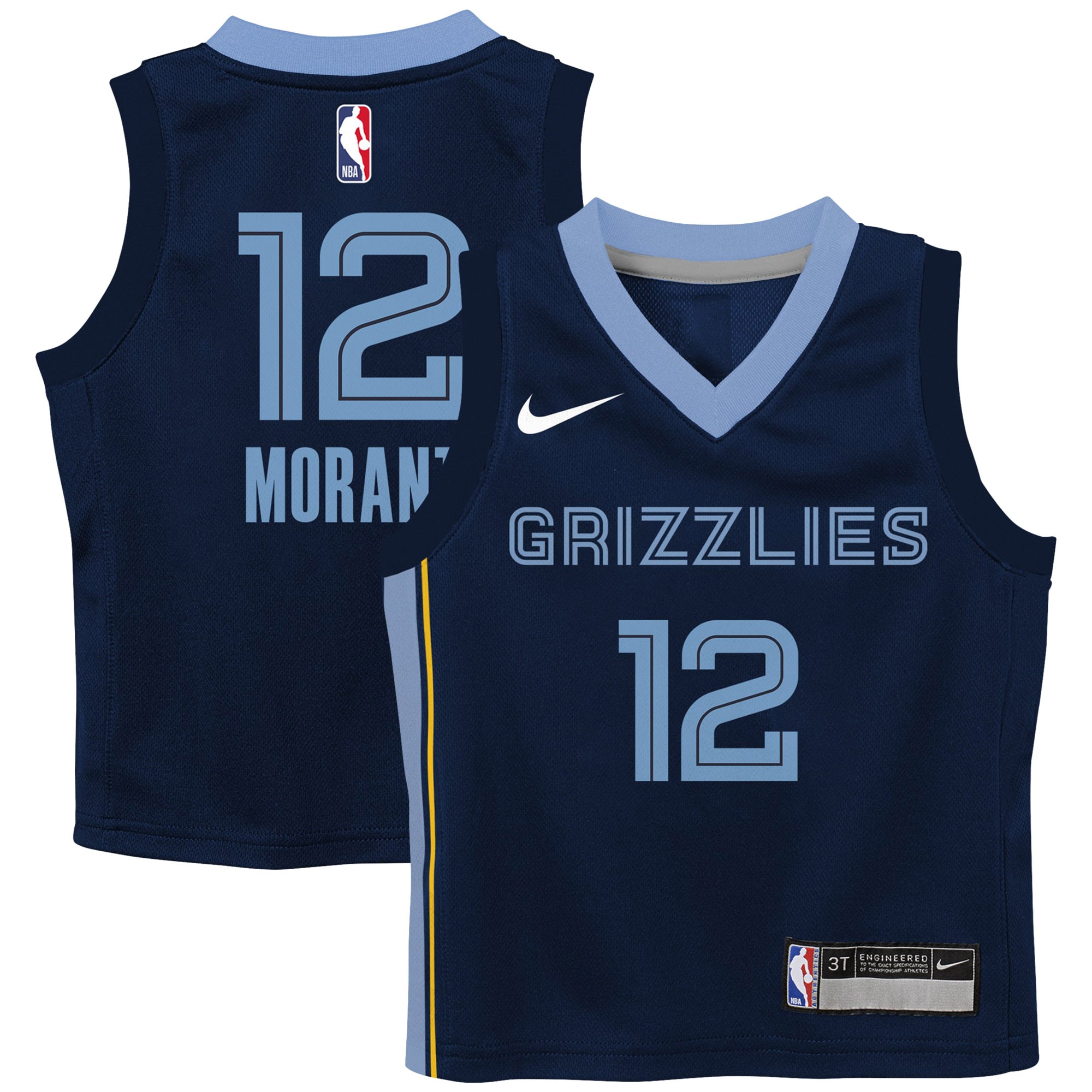 Kids' Memphis Grizzlies Navy Icon Player Jersey