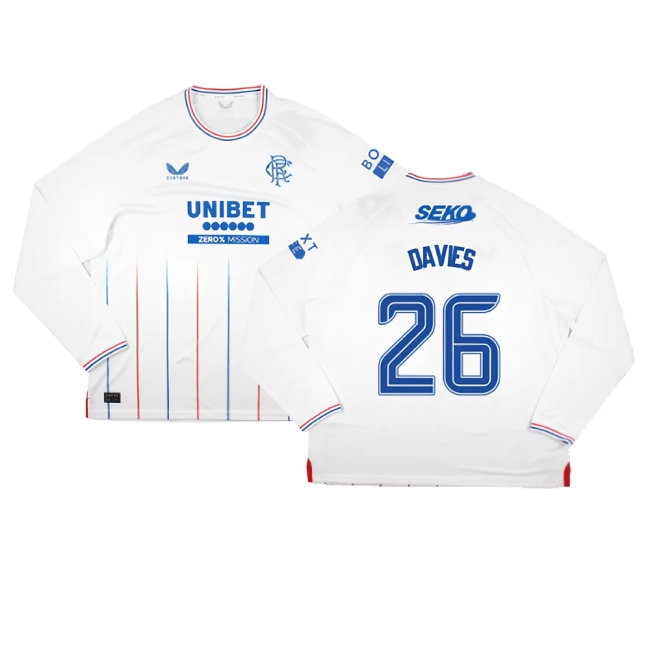Kids' Rangers 2023/24 Away Long Sleeve Jersey