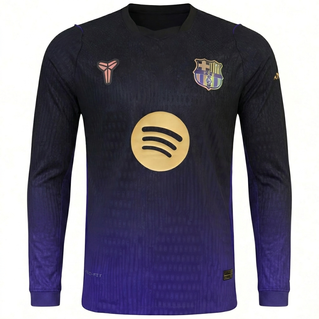 Kids' Barcelona 2026/27 Away Long Sleeve Jersey