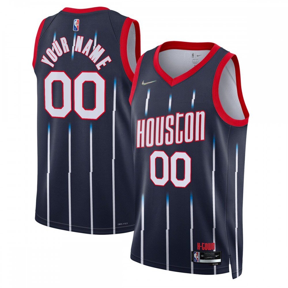 Men's Houston Rockets 2021/22 Navy City Swingman Jersey